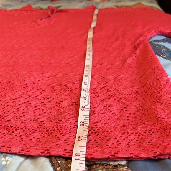 Swim by Cacique Crochet Like Coral Swim Cover Up - Picture 8 of 9